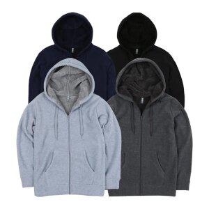 양털 후리스 후드 집업