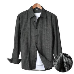 남자 모직 기모 긴팔 셔츠 빅사이즈 캐주얼 남방 RM212