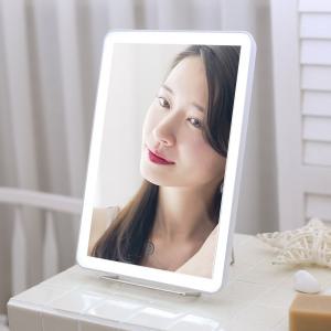 미즈 미러 LED 밝기조절 메이크업 화장대 화장 사각 벽걸이 탁상거울 SL6