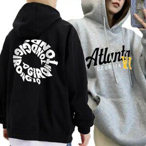 오버핏 기모 후드티 빅사이즈 기모후드 티셔츠 집업