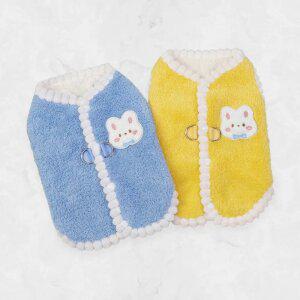 강아지 겨울옷 후리스 깡총 폼폼 조끼