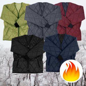 국산 겨울 방한 작업복 방한복 패딩 퀄딩 깔깔이 V넥 점퍼