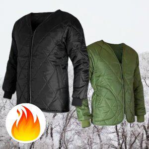 국산 겨울 방한 작업복 방한복 깔깔이 패딩 점퍼 V넥 무지