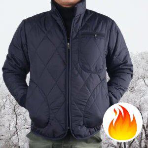 국산 겨울 방한 작업복 방한복 깔깔이 패딩 점퍼 차이나 누빔 네이비