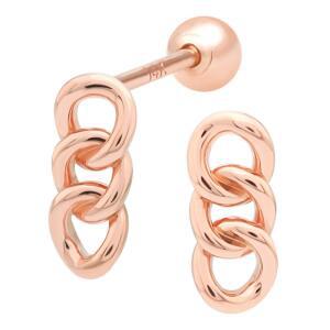 14K 골드핀 체인 체인 큐빅 심플 여자 데일리 피어싱 본품 하나더