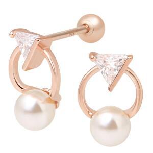 14K 골드핀 심플 데일리 루나펄 진주 베이직 피어싱 본품 하나더