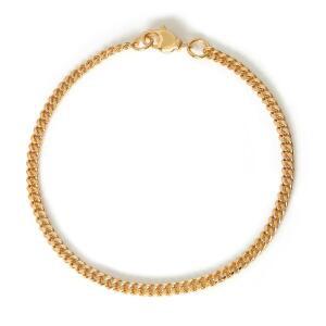 베이직 / 14Kgp 옐로골드 여성 패션 볼드 체인 팔찌