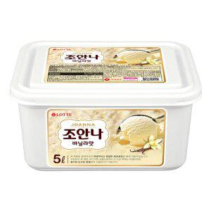 [슈팅냉동] 롯데웰푸드 조안나 바닐라, 5L