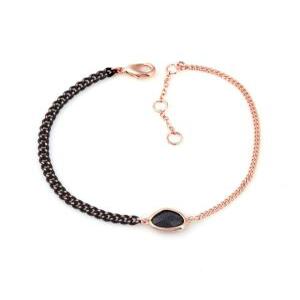 제이스 / 14Kgp 여자 패션 볼드 레이어드 로즈골드 체인 예쁜 우정 팔찌