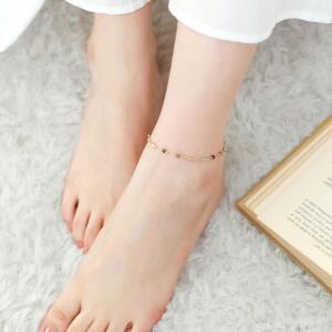 어텀 컬러볼 / 14Kgp 여자 패션 레이어드 로즈골드 컬러 비즈 체인 우정 발찌