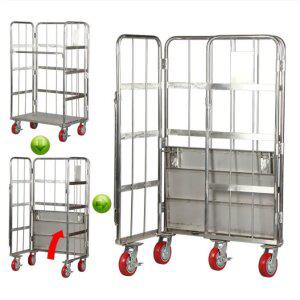 운반용 핸드 카트 손수레 끌차 구르마 3S 스텐 롤테이너