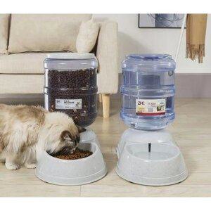 대용량 강아지 자동 고양이 급식기 밥그릇 사료통 반려견