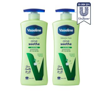 NEW 바세린 바디로션 알로에 400ml 2개
