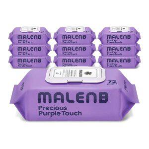 마렌비 물티슈 프리셔스 퍼플터치 72매 (10팩) 80평량 고평량