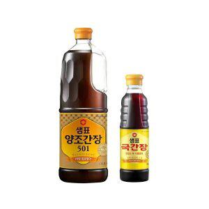 [내일도착] 샘표 양조간장 501 1.7L+국간장 500ml