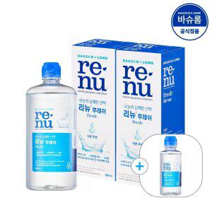 [공식] 바슈롬 리뉴 후레쉬 렌즈세척액 500ml x2개 (+120ml)