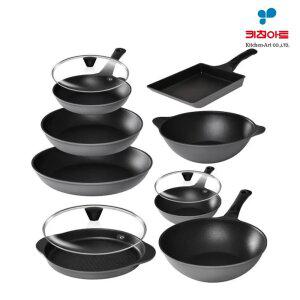 [키친아트] 그레이 티타늄 프라이팬 궁중팬 계란말이팬 캐서롤 20cm/24cm/26cm/28cm/3