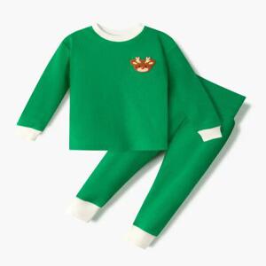 유니프랜드 루돌프(GN) 배앓이방지 9부내의 아동 긴팔 실내복 상하세트