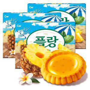 청우 플랑 파인애플 쿠키 160g(16개입)X3 외 인기간식