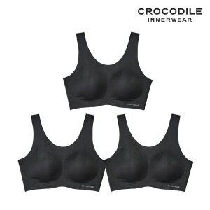 [크로커다일] 감탄브라 소프트핏 쉘론 U넥 패드일체형 브라3종 블랙 CDWBR5M04_3