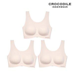 [크로커다일] 감탄브라 소프트 나일론모달 패드일체형 U넥 브라3종 소프트오트 CDWBR5