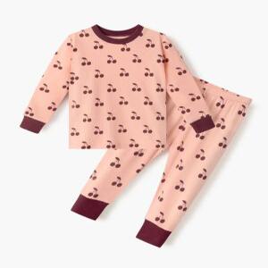 유니프랜드 체리코코 올스판후라이스 9부내의 아동 유아실내복 간절기 긴팔 상하세트