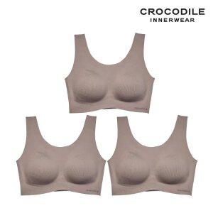 [크로커다일] 감탄브라 소프트 나일론모달 패드일체형 U넥 브라3종 모카무스 CDWBR5O1