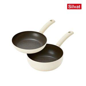 국내생산 향균 99.89% 실바트 순수 IH 프라이팬 2종 세트(20팬/20웍)