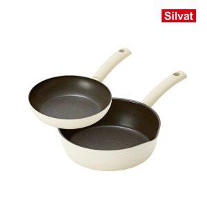 국내생산 향균 99.89% 실바트 순수 IH 프라이팬 2종 세트(20팬/24멀티팬)
