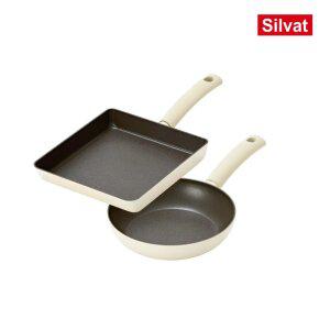 국내생산 향균 99.89% 실바트 순수 IH 프라이팬 2종 세트(20팬/24사각)