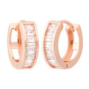 [라울스톤] 14K 골드필드핀 이어링 이네스 기본 링 여성 패션 데일리 심플 원터치 귀걸