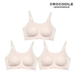[크로커다일] 감탄브라 소프트 나일론모달 패드일체형 스트랩 브라3종 소프트오트 CDW
