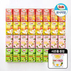 Dole 돌 파라다이스 주스 버라이어티팩 32입 (4종 8팩씩) 100% 과즙 주스 맛보기 세트