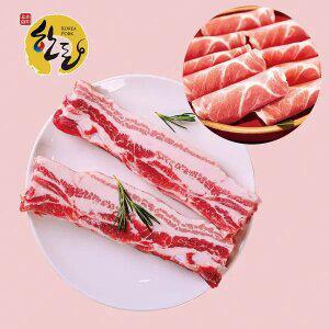 [T감사제]돈팡 한돈 냉장 삼겹살600g+뒷다리 대패600g