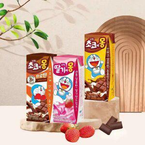 [T감사제] 초코에몽 3종 190ml 24팩/ 초코/ 딸기/프로틴