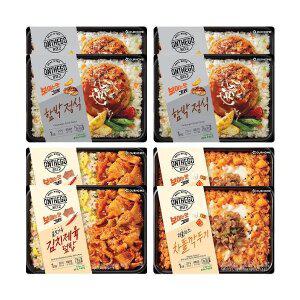 온더고 함박스테이크정식 290g, 4개+김치제육덮밥 290g, 2개+더블치즈 차돌깍두기 300