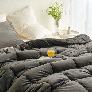 보들보들 광택없는 슈크림 극세사 차렵이불 SS/Q