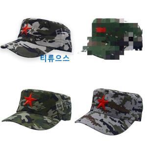 남녀공용 조정 가능한 클래식 육군 모자 태양 일반 레드 스타 티류으스