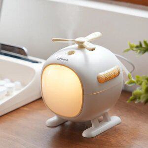 GEEK 헬리콥터 미니 초음파 가습기 USB 휴대용 탁상용 사무실