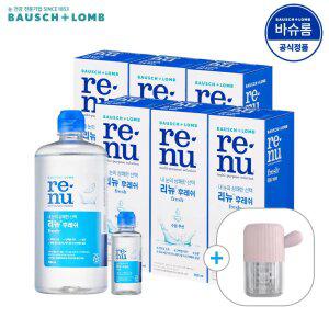 [공식] 바슈롬 리뉴 후레쉬 렌즈세척액 500ml x6개 (+120ml +선인장 렌즈세척기)