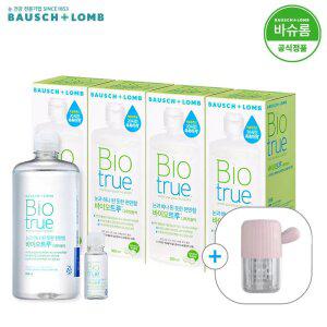 [공식] 바슈롬 바이오트루 렌즈세척액 500ml x4개 (+60ml+선인장 렌즈세척기)