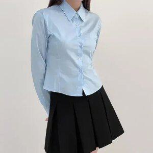 하모니 데일리 슬림핏 셔츠 봄 가을 데일리룩 출근룩