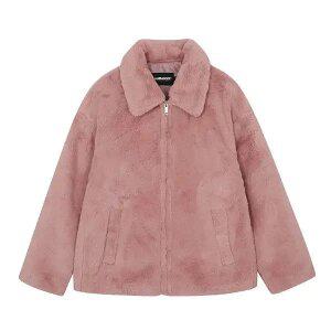 여성) 카라 밍크 퍼 집업_AM4WIZ854-DP