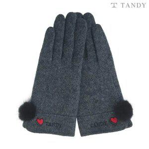 탠디 하트자수 스마트터치 여성용 모장갑