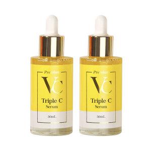 닥터메디엠 비타민C 세럼50mlX2개+물티슈/잡티 기미 지우개/미백 주름개선/비타민 에센