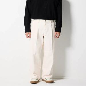 [STCO]원턱 데님 팬츠_아이보리 (와이드핏)-SDMUC71WSI