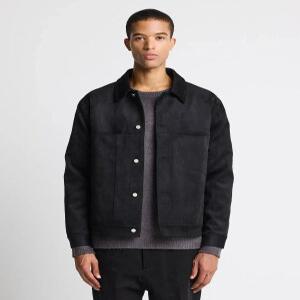 [CODI GALLERY] 스웨이드 트러커 블랙 (세미오버핏)-CJPVC02NSB