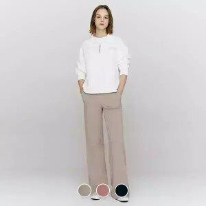 [지오다노] 415507 여 와이드 풀밴딩 팬츠