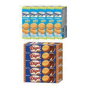 오리온 다이제 샌드, 93g, + 다이제샌드 초코스프레드,98g 각5개 (총10개)