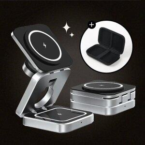 3in1 맥세이프 충전기 무선 아이폰 애플워치 에어팟 삼성 갤럭시 워치 6 5 4 핸드폰 거